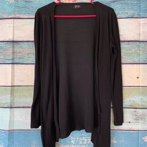 Plain black cardigan